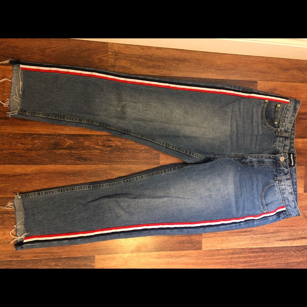 Light Wash Straight Leg Jeans